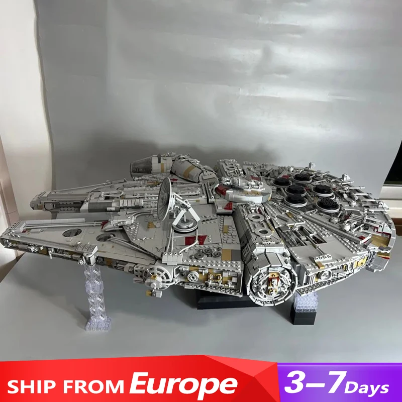 Movie MOC Space War 21026 Millennium Falcon ROTJ (Mark II) Spaceship Airship Model 4887PCS Building Blocks Brick Puzzle Toys