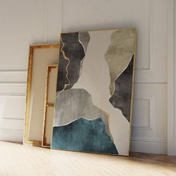 Abstract Pictures Luxury Canvas Paintings Nordic Texture Green Prints Canvas Painting Poster Living Room Bedroom Home Decor