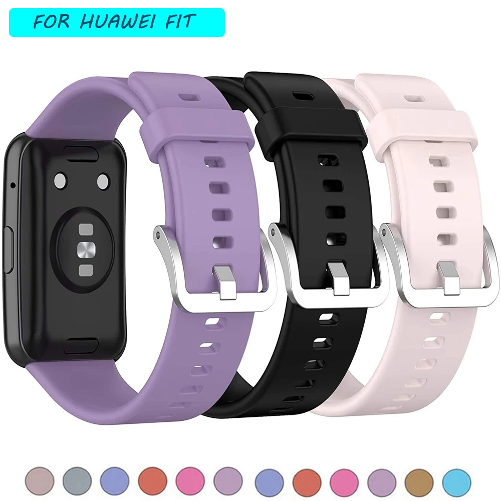 

Sport Band For Huawei Watch FIT Strap Smartwatch Accessories Replacement Silicone Wrist bracelet correa smart watch fit Strap