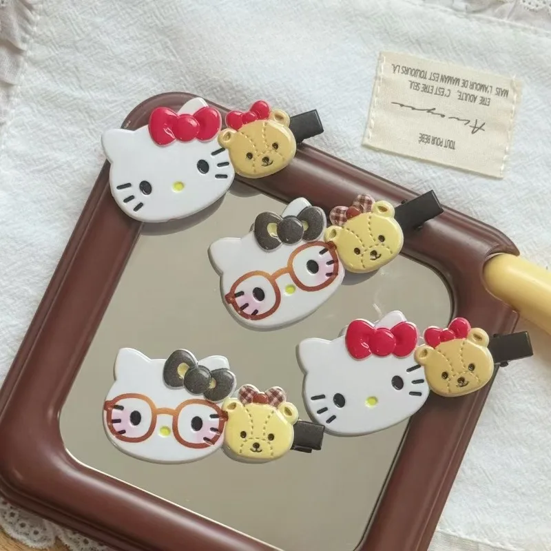 

Hello Kitty Hairpin Cute Anime Japanese Cartoon Women Accessories Shattered Hairpin Hairband Side Decoration Girl Gift Wholesale