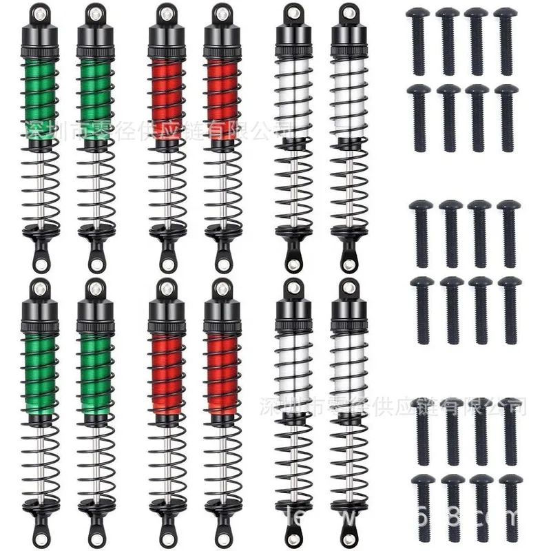 Rc Shock Absorber 4 Pcs Aluminum Alloy For Tamiya 1 10 1 12 M05 Tt02 50Mm 52Mm 55Mm 62Mm For Rc Off Road Car Upgrade Parts