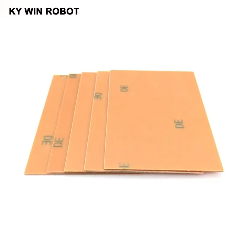 10pcs PF PCB singolo lato piastra rivestita in rame Kit PCB fai da te circuito laminato 7x10cm
