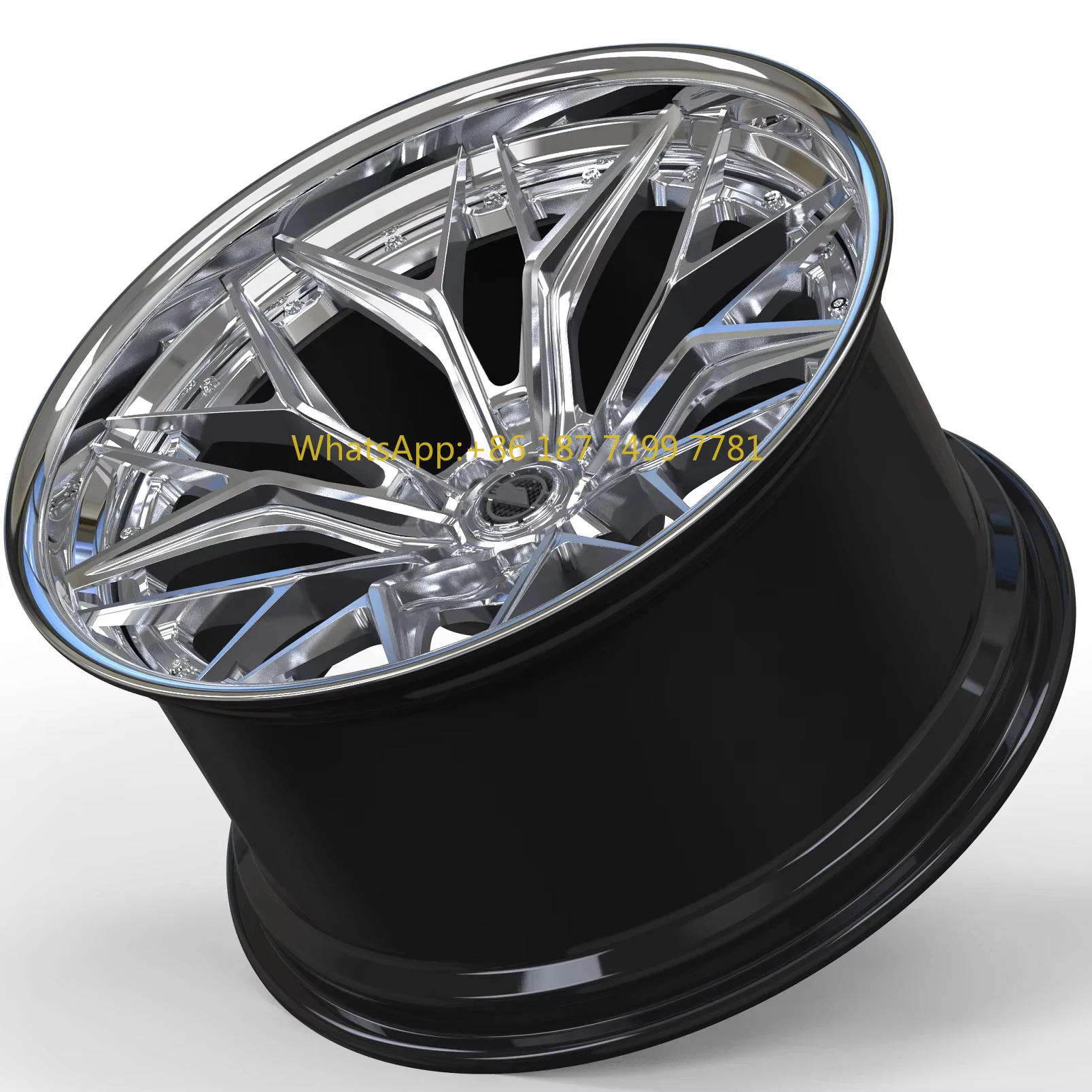 

SYAC Custom Two-piece Super Deep Concave Electroplated Forged Aluminum Alloy Wheels