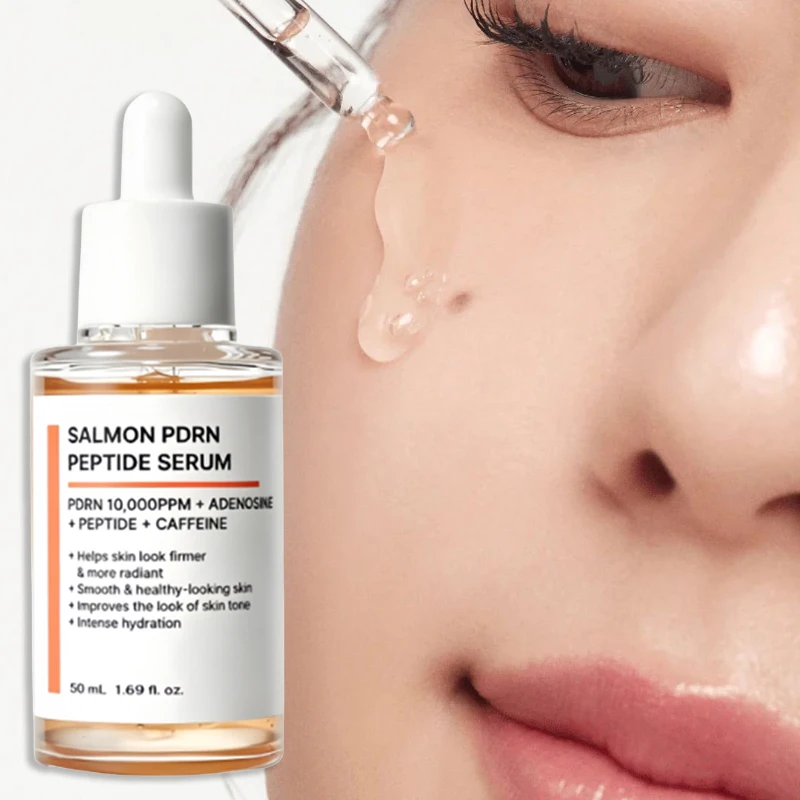 Esens PDRN Salmon Korea, Serum Wajah Ringan dengan Peptida Tembaga dan Centella untuk Melembapkan, Memperbaiki, Menghidrasi, dan Mencerahkan Kulit untuk Perawatan Harian.