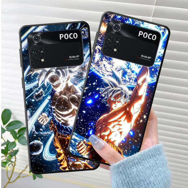 Черный мягкий чехол для телефона Dragon Ball Z Universe Goku для Xiaomi Poco F1 M5 X3 X4 X5 X7 Pro C71 F3 C40 C50 C75 M3 M4 M7 Pro