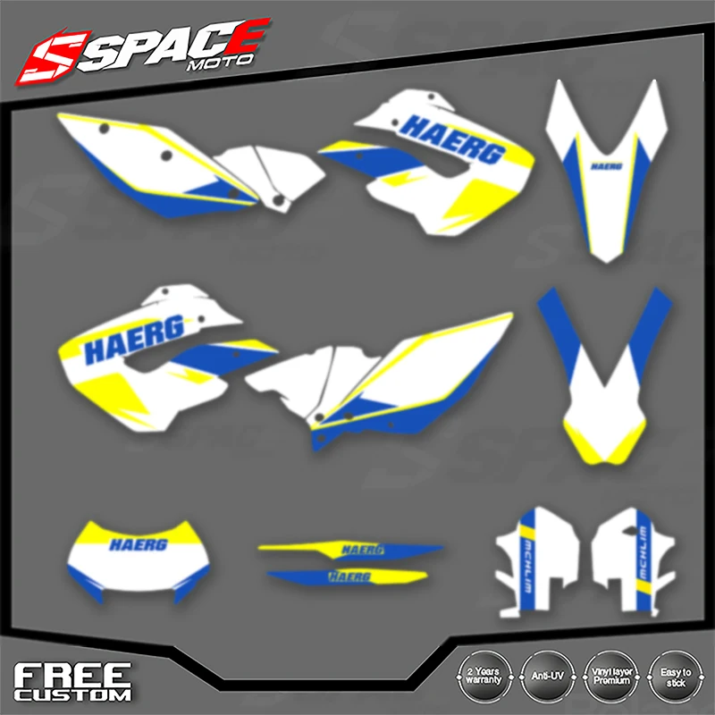 

SPACE New Style Motorcycle Graphics Background Decal Stickers Kits for Husaberg FE 2009 2010 2011 2012