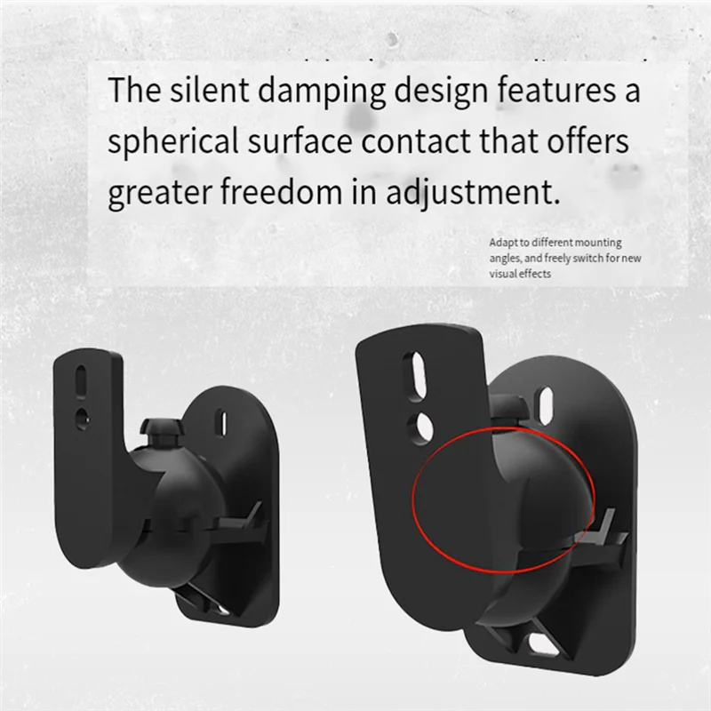 

6 Sets Soundbar Speaker Mount Brackets, Wall Rack Audio Stand For Surround Sound