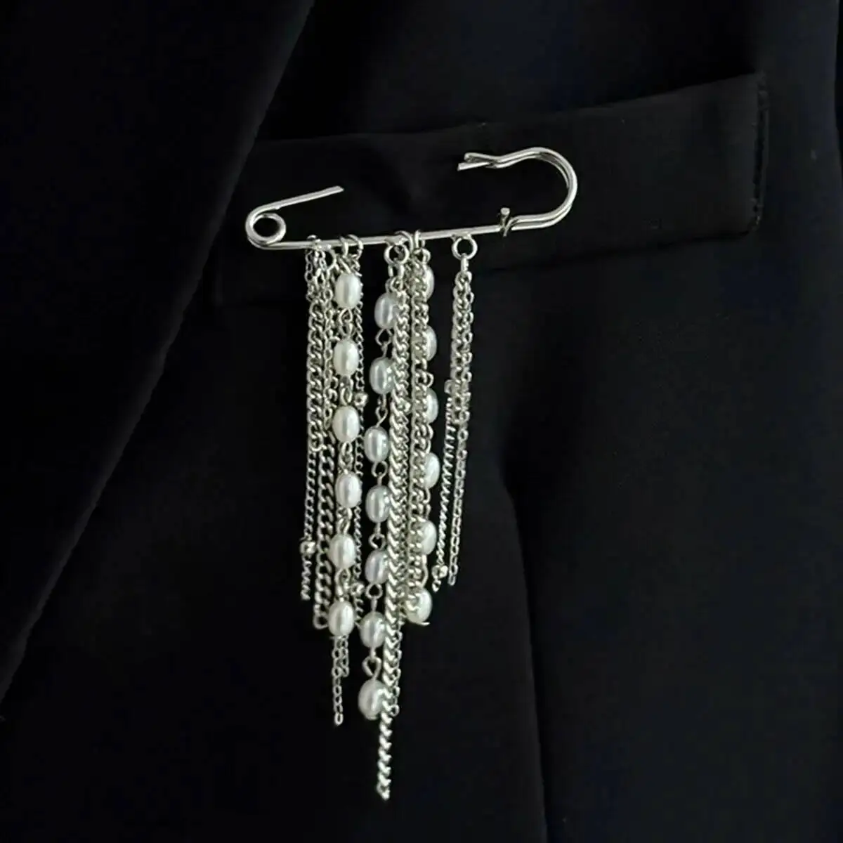 SHIXIN Fashion Irregular Tassel Chain Brooch For Women New Design Multi-Functional Pants Chain Charm Versatile Accessory Jewelry