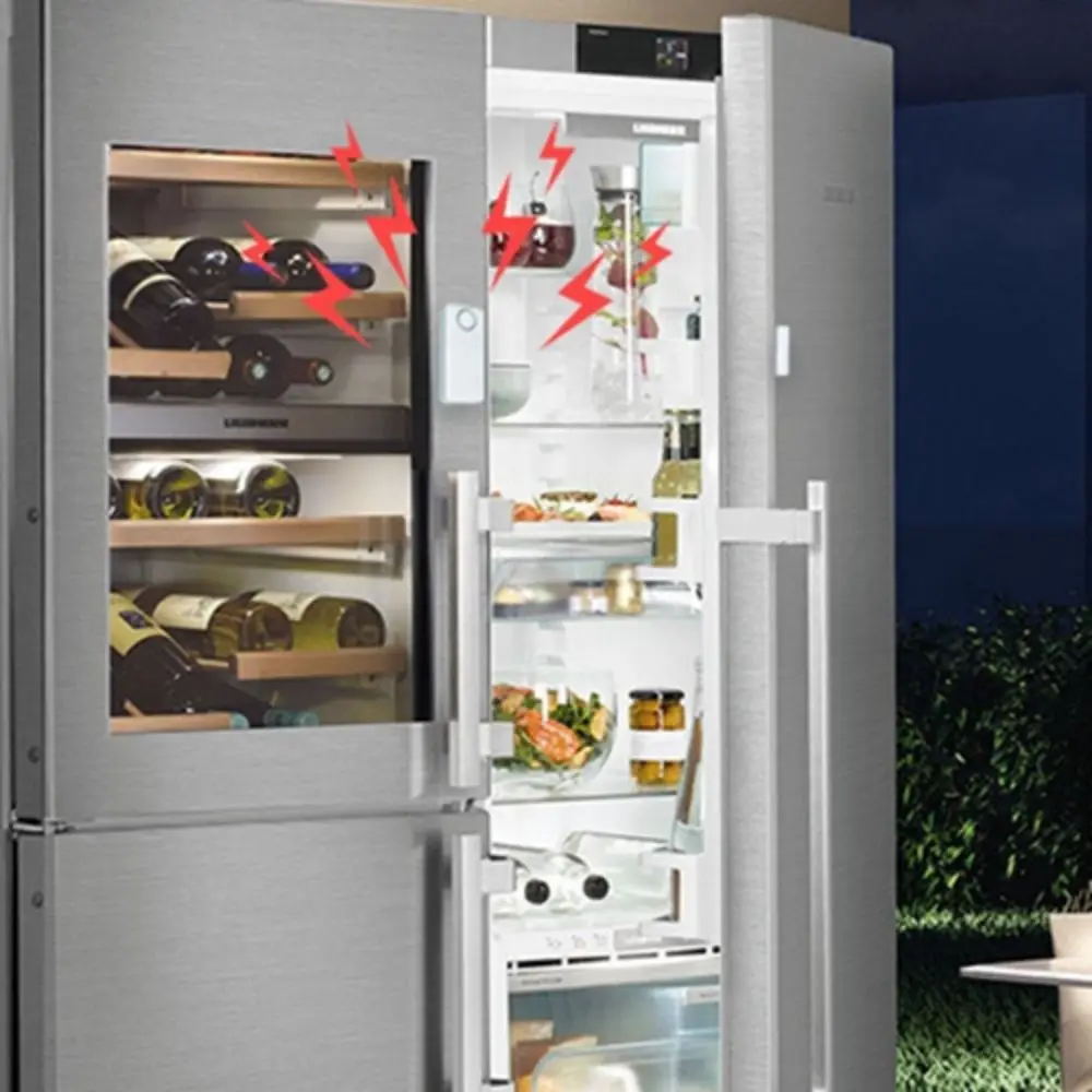 

Модная сигнализация с датчиком двери, окна, многофункциональная удобная беспроводная домашняя сигнализация, белая мини-магнитная охранная сигнализация, холодильник