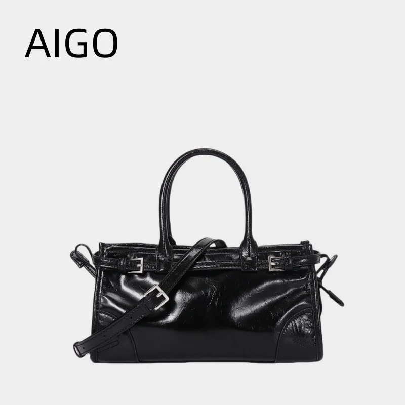 AIGO Luxury Horizontal Bowling Tote Bag Wysokiej klasy torebka damska Duża pojemność Torby na ramię dla kobiet сумка женская bolsos de mu