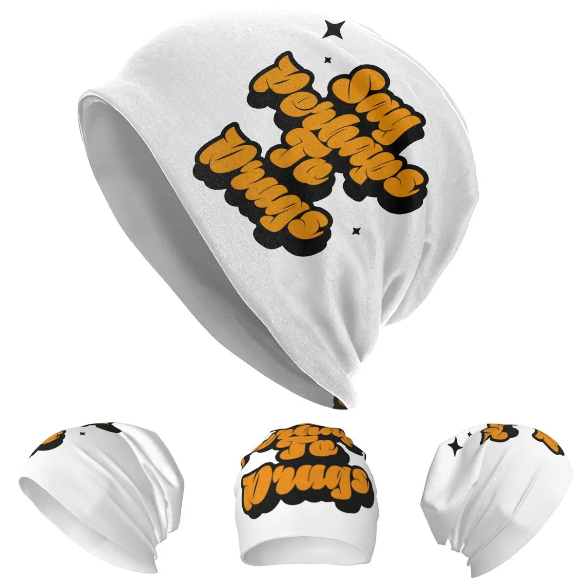 

Шапки-бини Say PerTo Drugs Skullies, теплые осенне-зимние уличные шапки, вязаные шапки для мужчин, женщин и взрослых