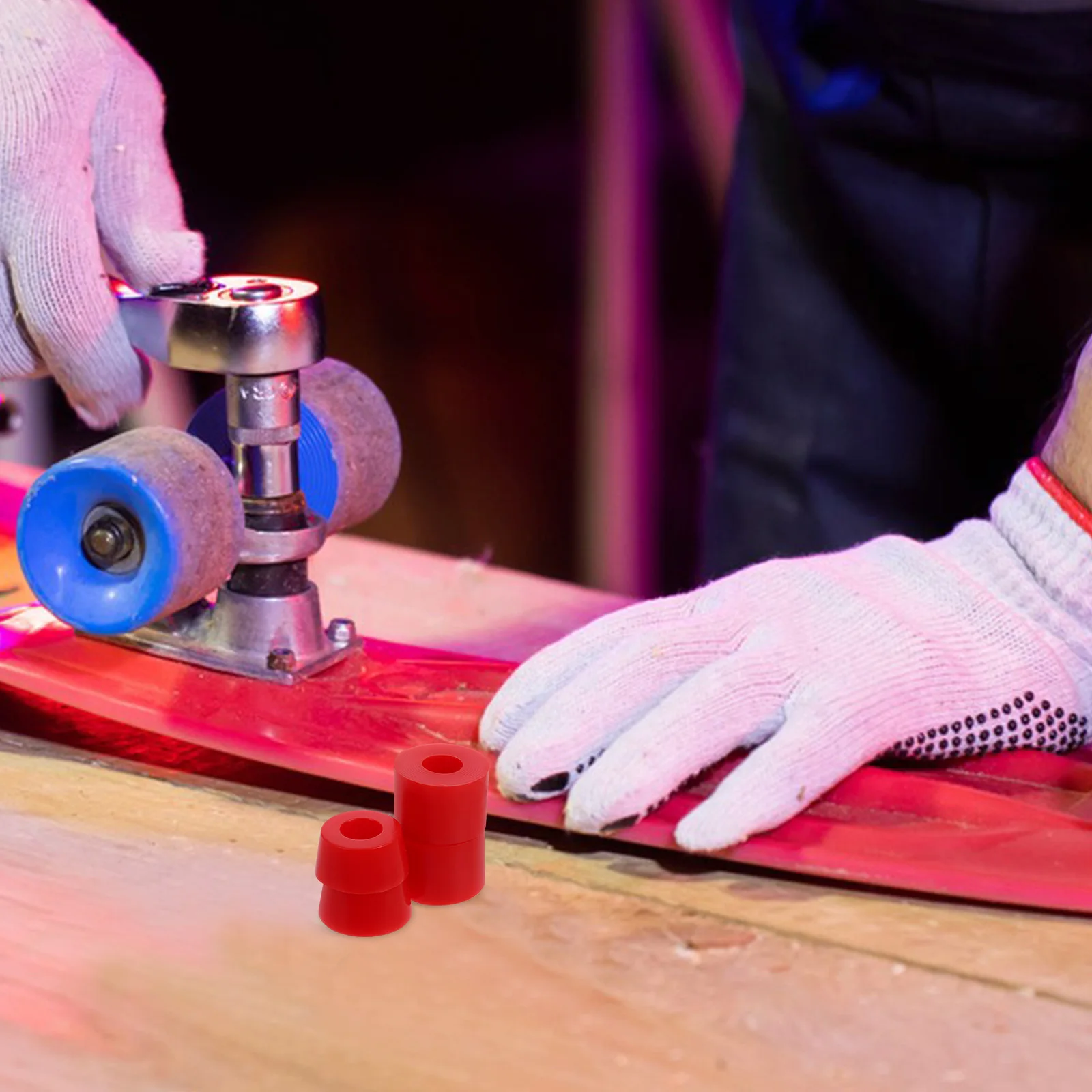 

4pcs Skateboard Shockproof Pads Replacement Bushings For Smooth Riding Skateboard Truck Cup Washers Skateboarding Accessories