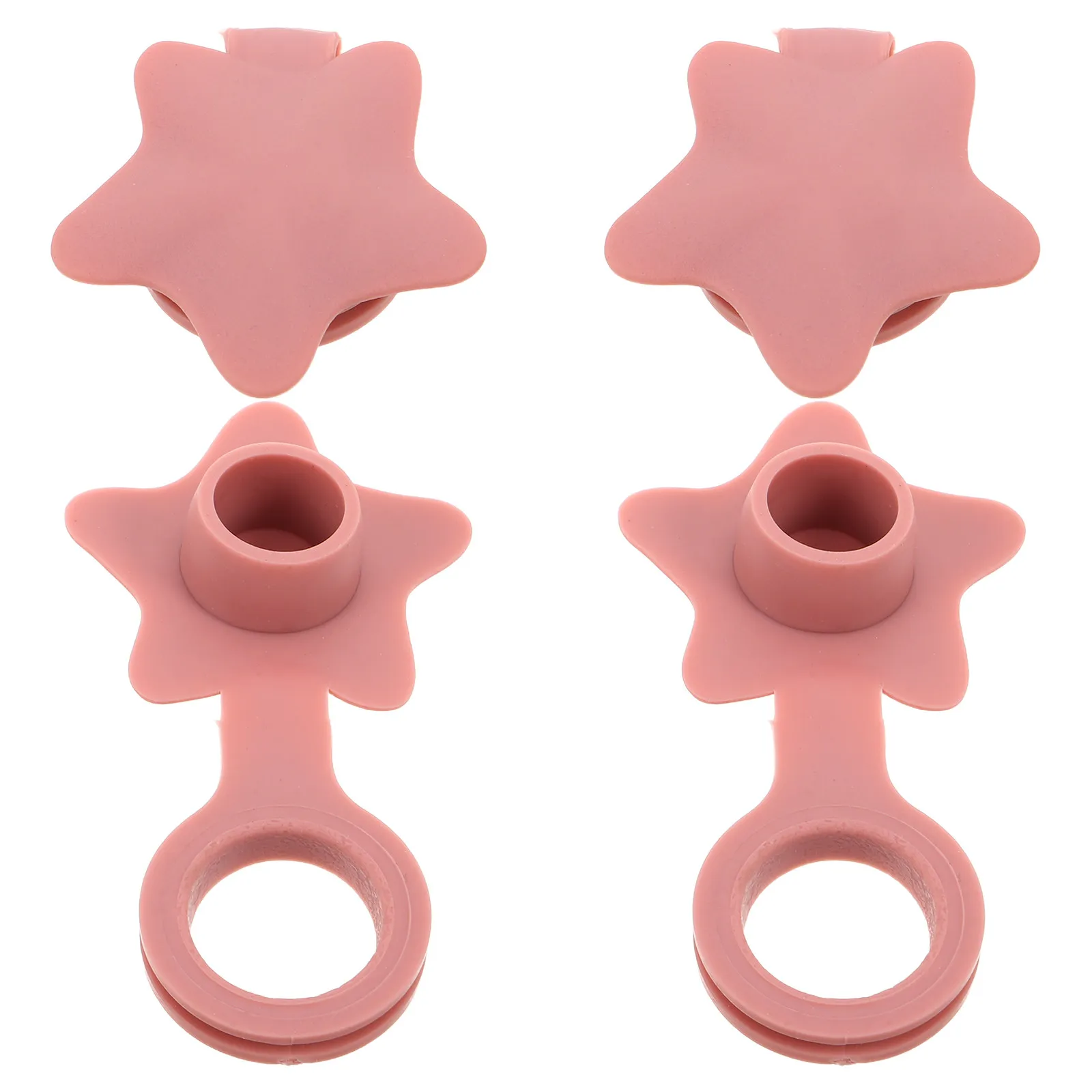 

4Pcs Star Shape Silicone Bath Tub Drain Stopper Leakproof Replacement Plug for Kids Bathroom Shower Utility Sink Tub Hole