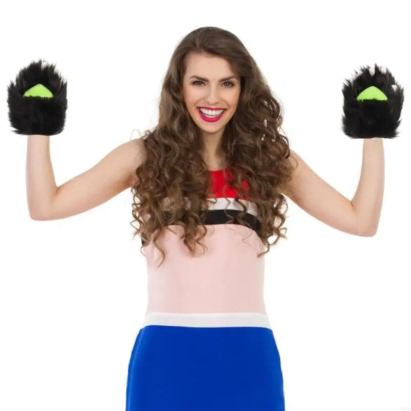 Rękawiczki z łapami kotów z pazurami Rękawiczki z łapami zwierząt Therians Paws Fursuit Sprzęt Therians