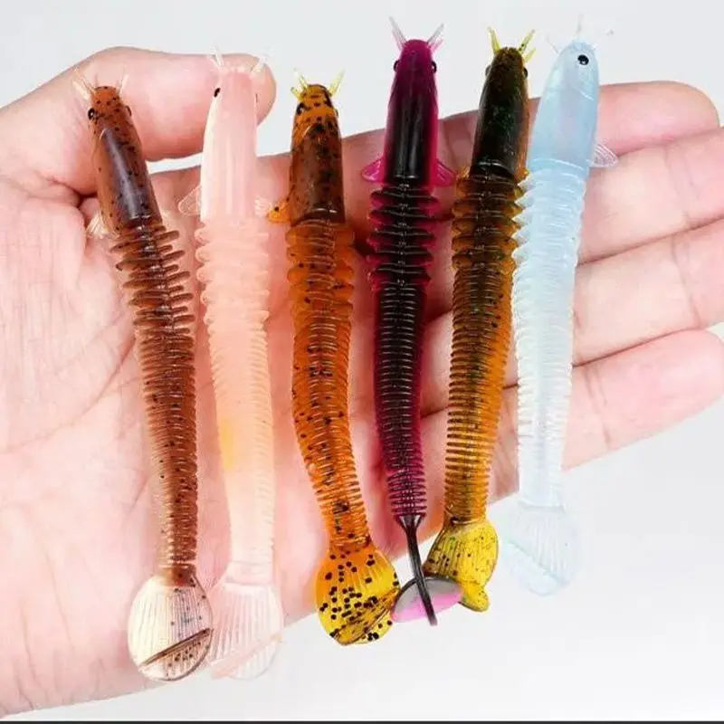 

8pcs/set Fishing Lure Artificial Bionic Swing Hard Bait Tackle 3D Eyes Hook Wobbler Carp Fishing for Bass Pike