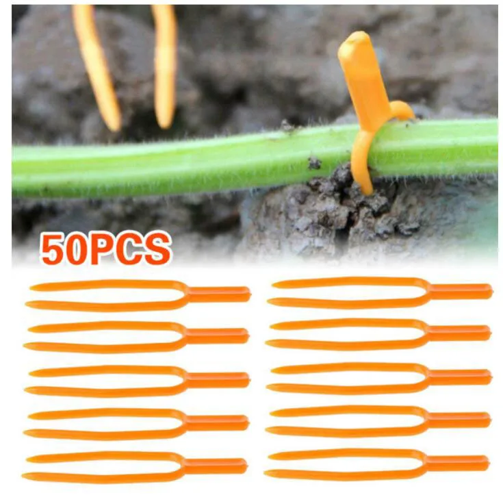 

50 шт., пластиковые зажимы для подъема растений