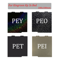 kp3s Magnetic Build Plate 180x180 PEO Plate For Kingroon Kp 3s Pei Texture Frosted Kingroon Kp3s Bed Upgrade Heated Bed