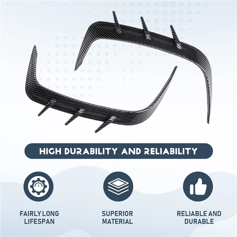 

Side Canard Rear Wind Blade Air Vent Cover Spoiler Rear Bumper 1 Pair For BMW 4 Series G22 G23 425I 430I M440i M Sport