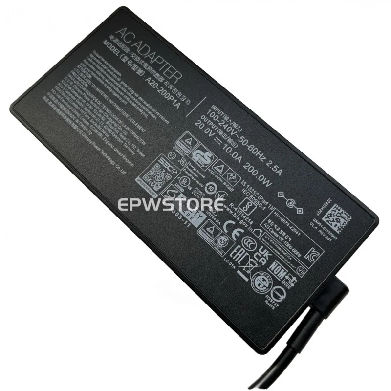 

Зарядное устройство переменного тока RR 20V 10A 200W для ASUS Vivobook Pro 15 OLED Q543 Q543MJ 4,5 мм