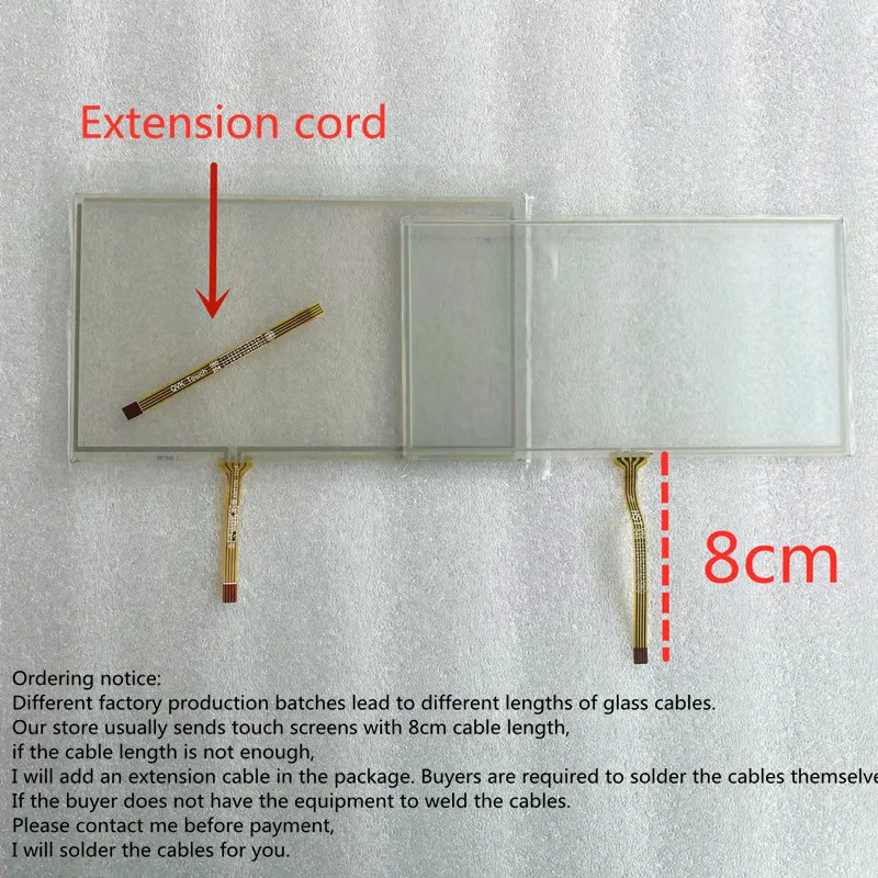 10Pcs/lot 165*100 mm 165X100 mm 4Pin Resistive 7 inch Touch Screen Panel Digitizer Sensor or Car DVD PLC st-07002 07001 D01 A03