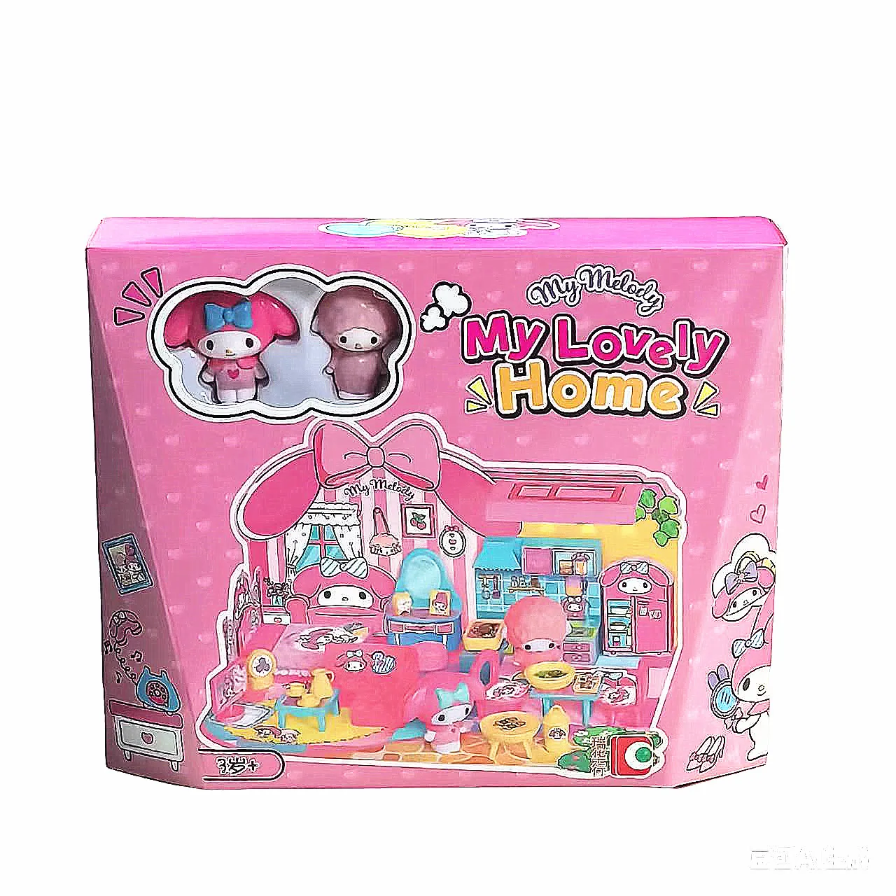 

Игровой набор Hello Kitty Street Corner Story My Home 58033: Миниатюрная мебель для детской комнаты, имитация