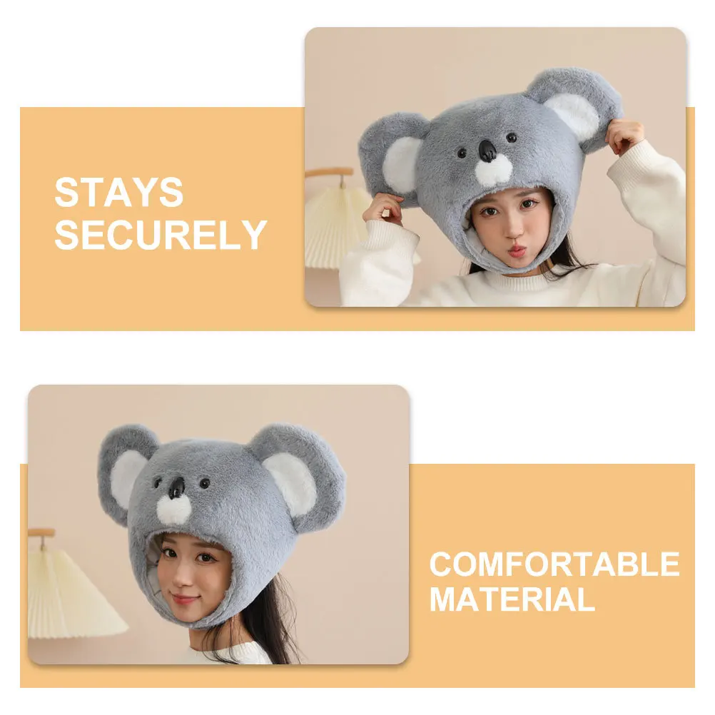 قبعة كوالا عقال للأطفال والكبار آذان الحيوانات الساحرة لجميع القديسين كوسبلاي صور كشك قبعة زي