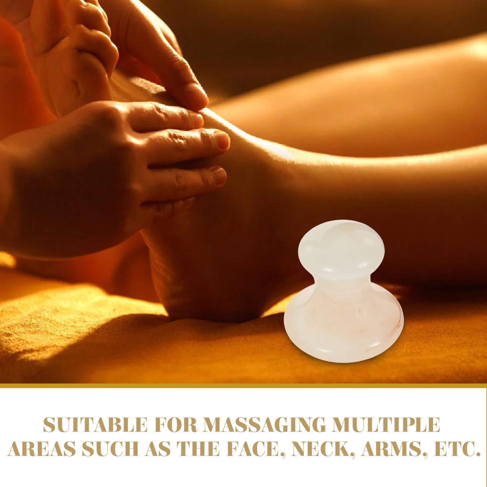 อุปกรณ์นวดหน้า 2 ชิ้น รูปทรงเห็ด ทำจากเรซิ่น สำหรับสปา ดูแลผิวหน้า พกพาสะดวก ใช้ผ่อนคลายที่บ้านและที่ทำงาน