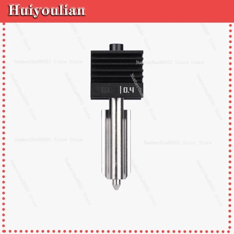 For A1 mini 3D Printer Nozzle 0.4mm 0.2mm 0.6mm Hardened Steel Hotend Tip Replacement Upgrade Part