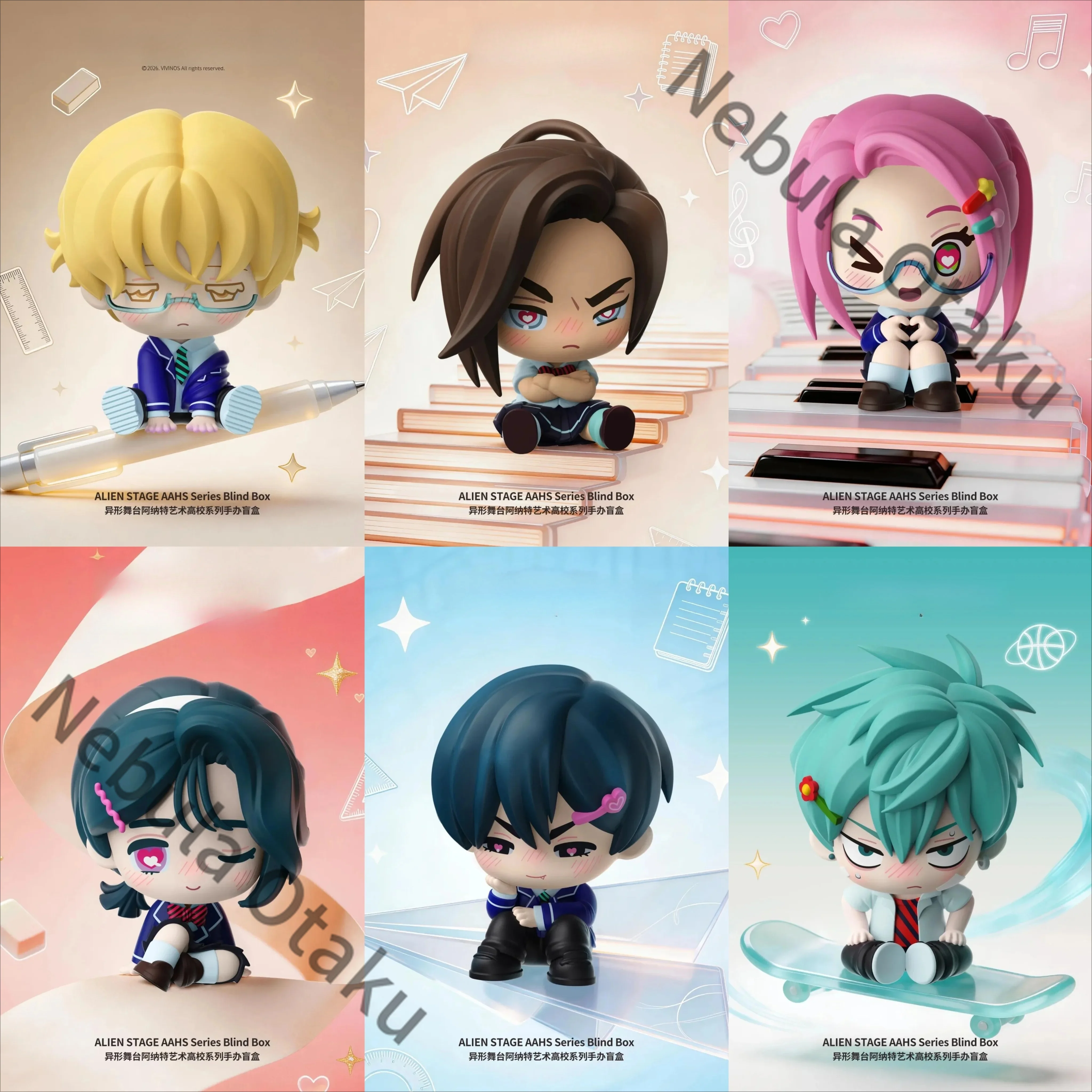Alien Stage MIZI SUA LUKA Q Version Garage Kits Desktop Ornament