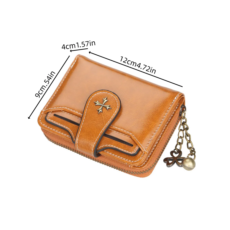 محفظة نسائية صغيرة من البولي يوريثان محفظة للعملات المعدنية ذات ملمس قصير وحقيبة كلاتش متعددة البطاقات خفيفة الوزن وبسيطة ومتعددة الوظائف