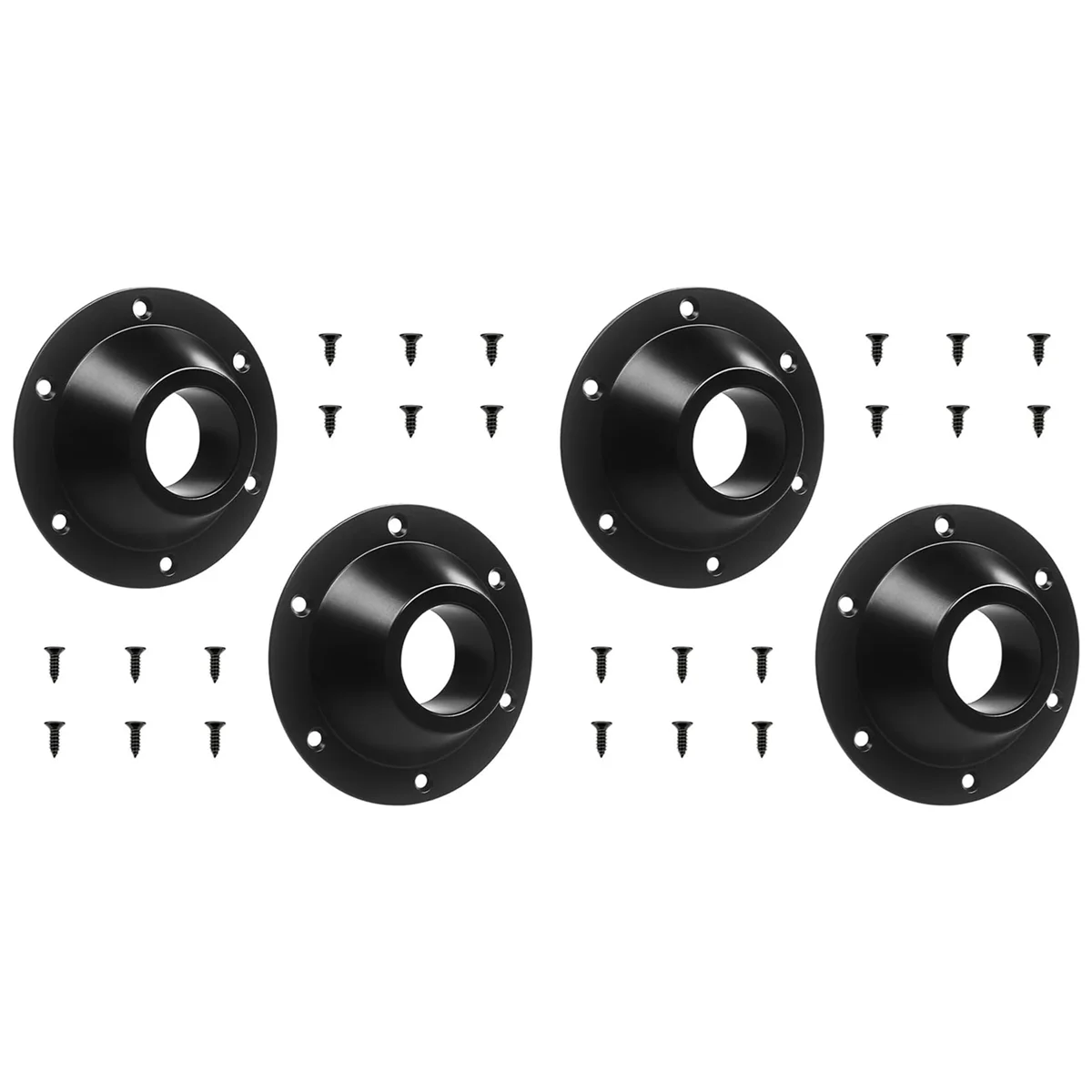 2025+ 4 Pack RV Table Base, RV Pedestal Table Base Flange, Table Leg Base Mount Flush, Table Floor Mounting Base Plate