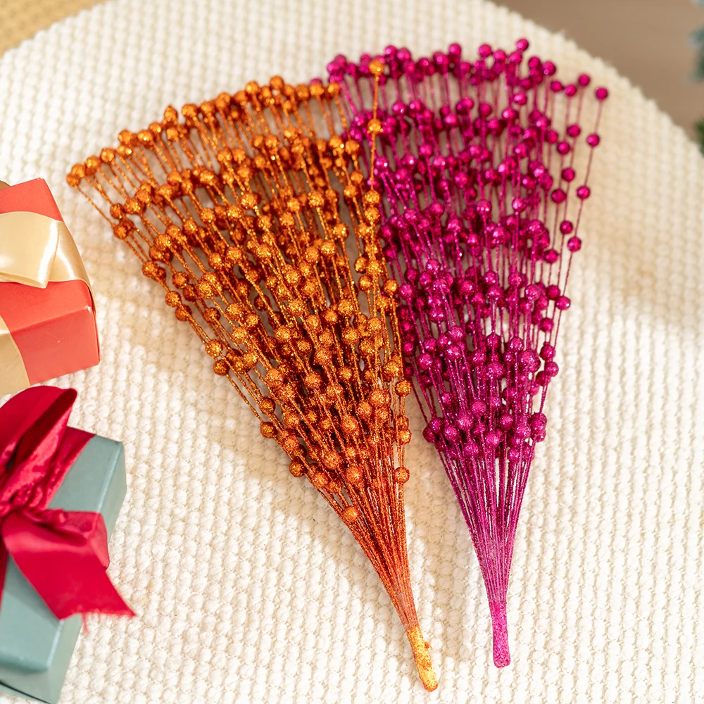 39 سنتيمتر فروع التوت الاصطناعي نبات صناعي شجرة عيد الميلاد الديكور لعيد الميلاد إكليل ديكور المنزل لوازم الحفلات 2026 هدايا نافيداد #2