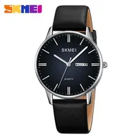 SKMEI 2250 Luxury Sport Waterproof Calendar Week Movement Mens Wristwatches Leather Strap Quartz Watch for Men Reloj Hombre 1991