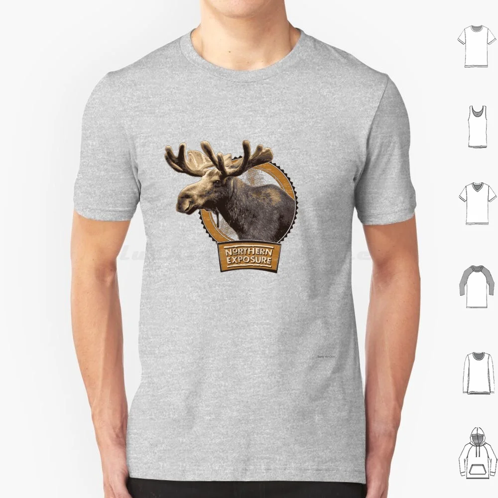 

Northern Exposure T Shirt Men Women Kids 6xl Northern Exposure Moose Alaska 90s Tv Kbhr Animal Retro Vintage Geek Fan