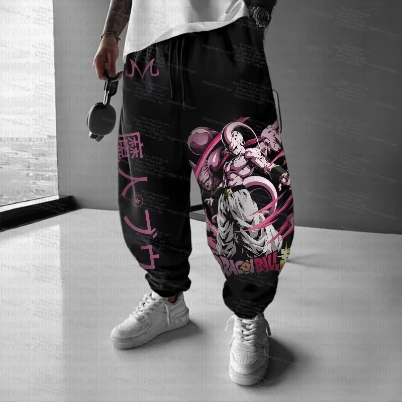 2025 لعبة دراغون بول الرسوم المتحركة جوكو الطباعة الطرفية Sweatpants فضفاض بنطال رياضي الخريف/الشتاء الرجال والنساء قيعان