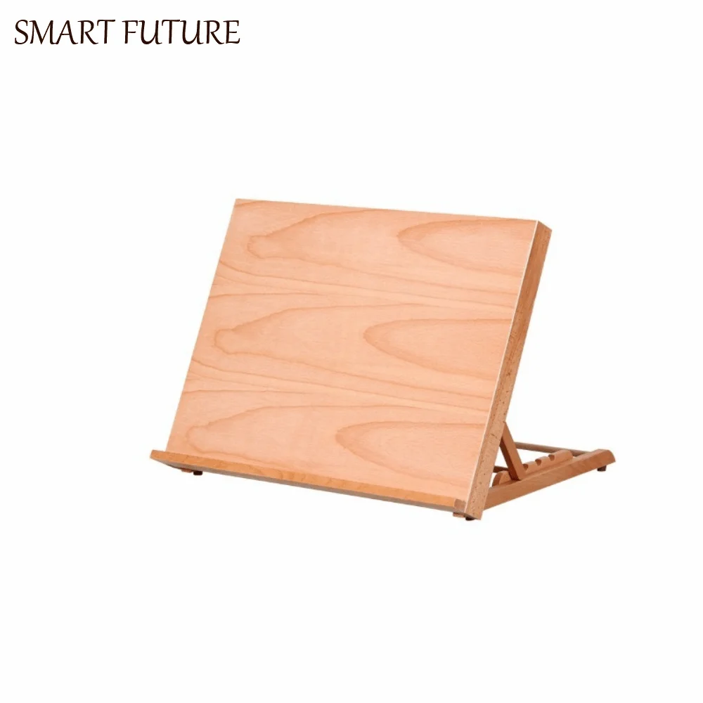 

Folding Beech Wood Table Easel Adjustable Professional Art Painting Easel Multifunction Portable Sketch Easel Artists