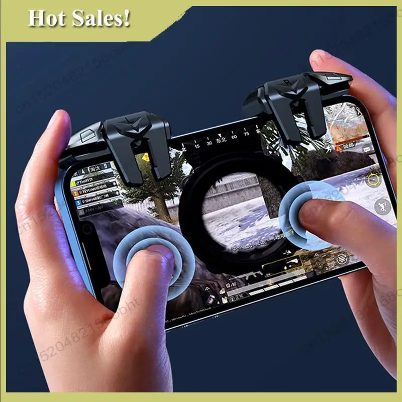 -PQWN G21 Mobile Phone Game Trigger For PUBG Gaming Controller L1 R1 Alloy Key Button For Iphone Android Gamepad Joystick