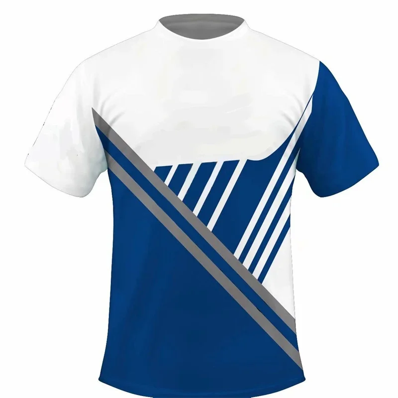Summer Quick Dry Sports T Shirts Casual 3D Printed Loose Breathable Tees for Table Tennis Gym Training