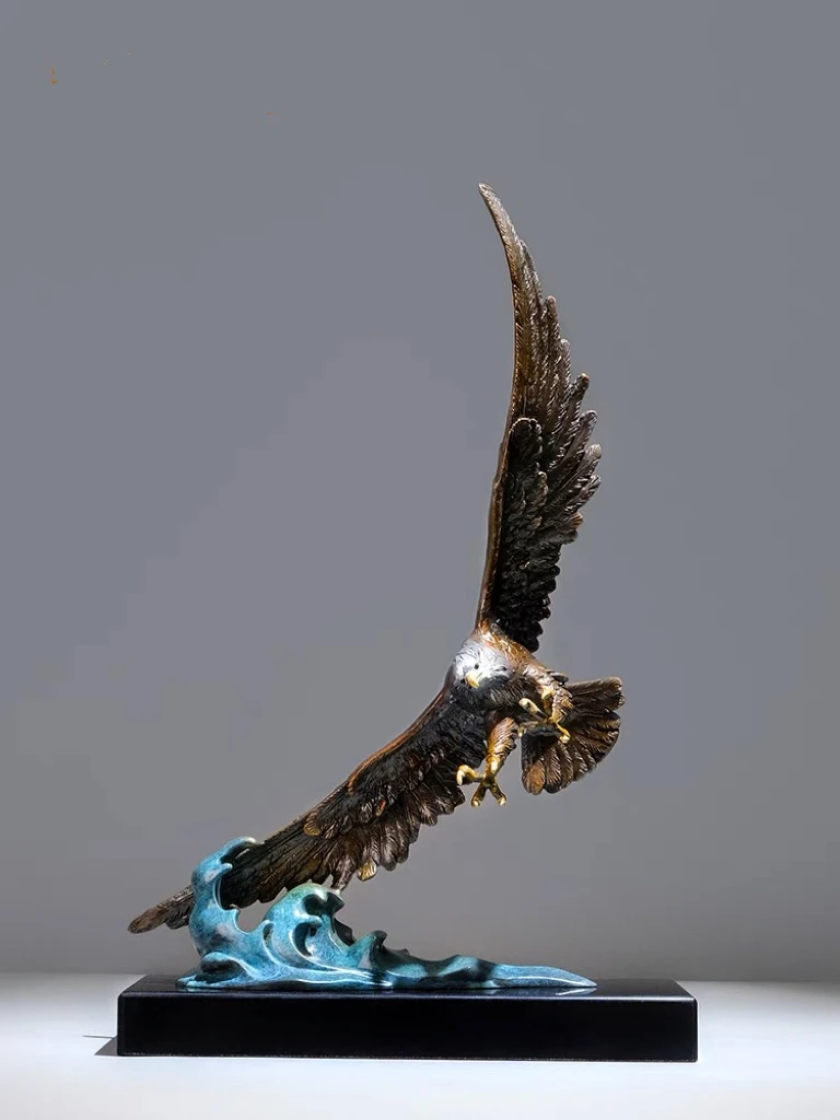 50% OFF 2023 Good Omens King's demeanor Copper Arab Eagle Falcon Home Shop Company Decorative GOOD LUCK thriving business money