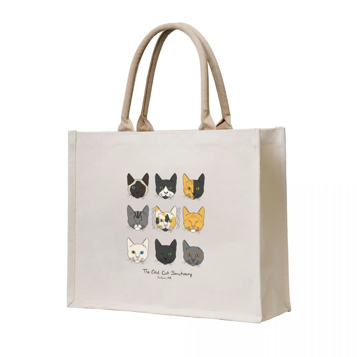 

Cats in Color Tote Bag Canvas stote bag Shopper handbag Women's tote bag supermarket folding