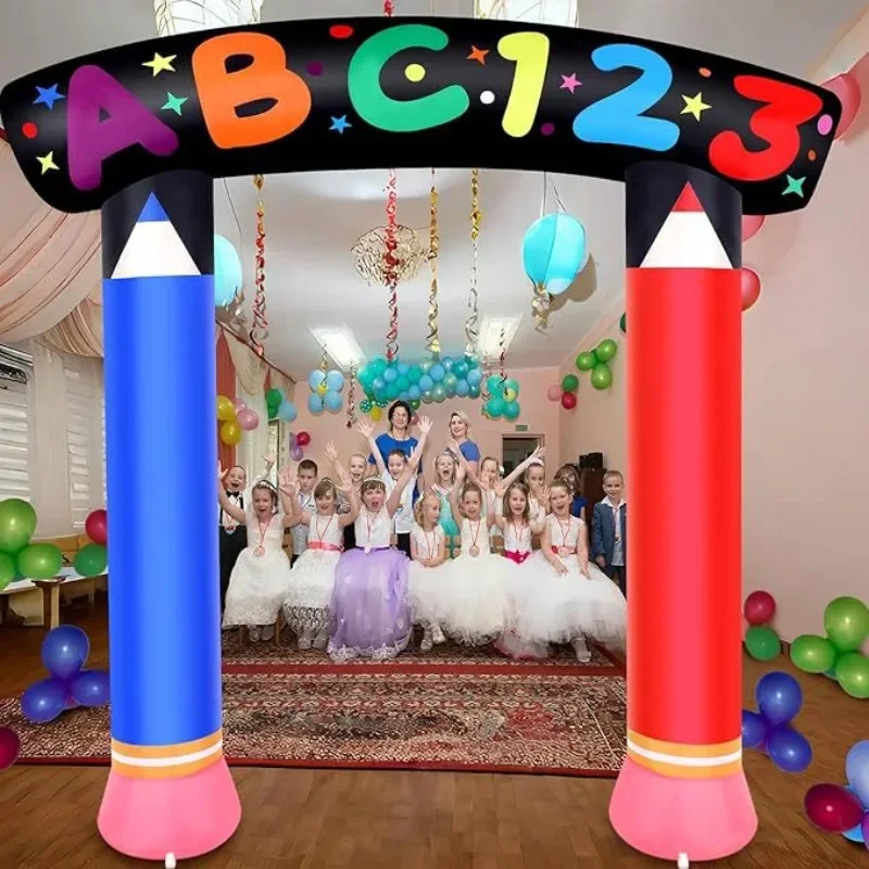 Kindergarten ceremony activity scene arrangement luminous decoration inflatable children's party props round arch