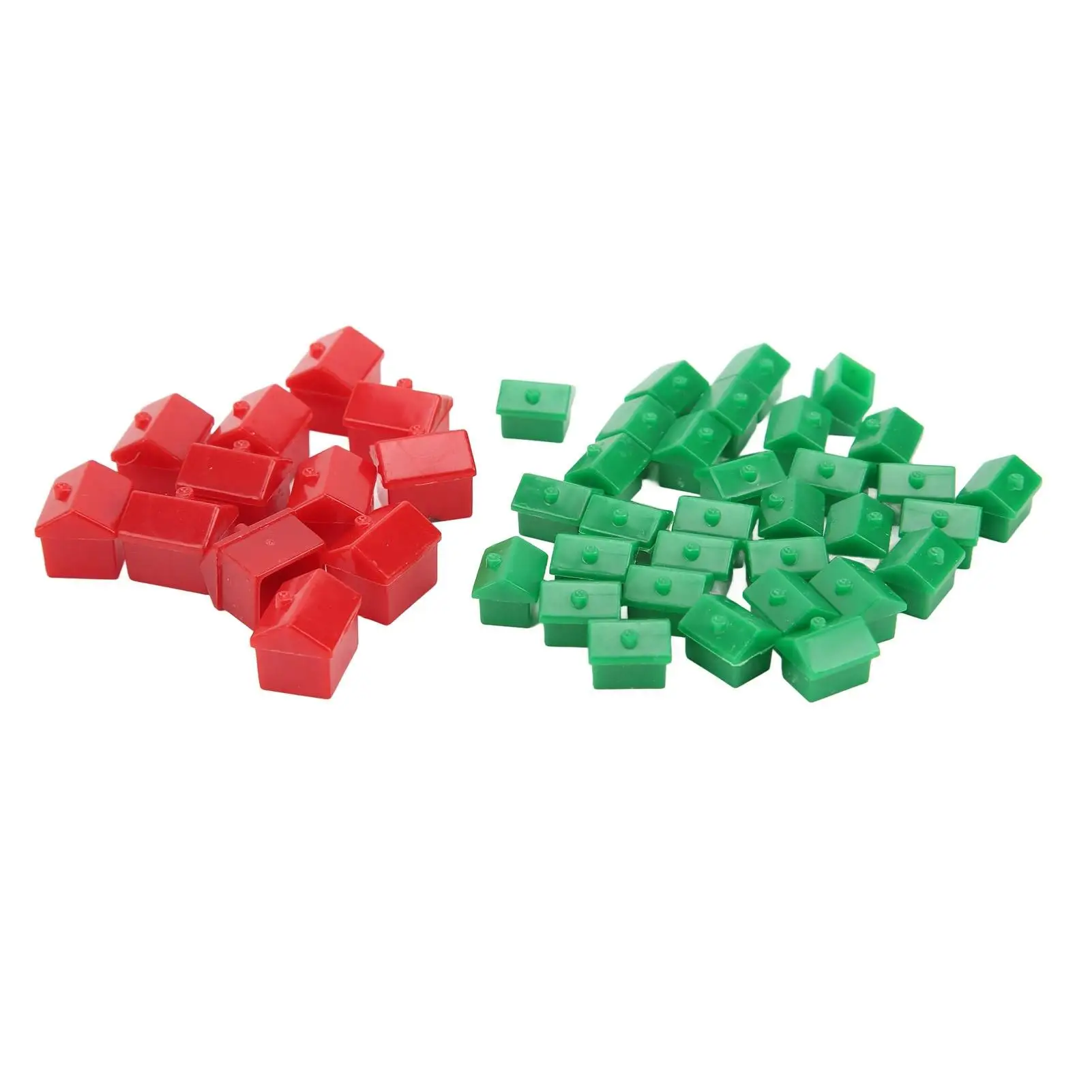 Replacement Game Pieces Set for Hotel Board Game - Plastic Houses & Hotels for home Use