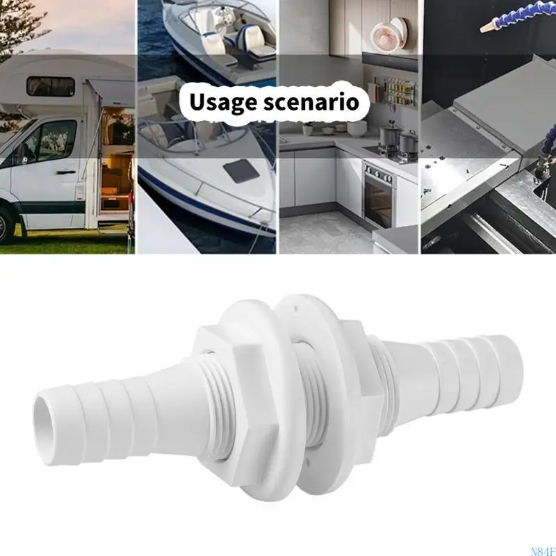 

19-миллиметровый устойчивый к коррозии пластиковый соединитель для шланга из АБС-пластика, сливной выпуск для трюмной муфты яхты