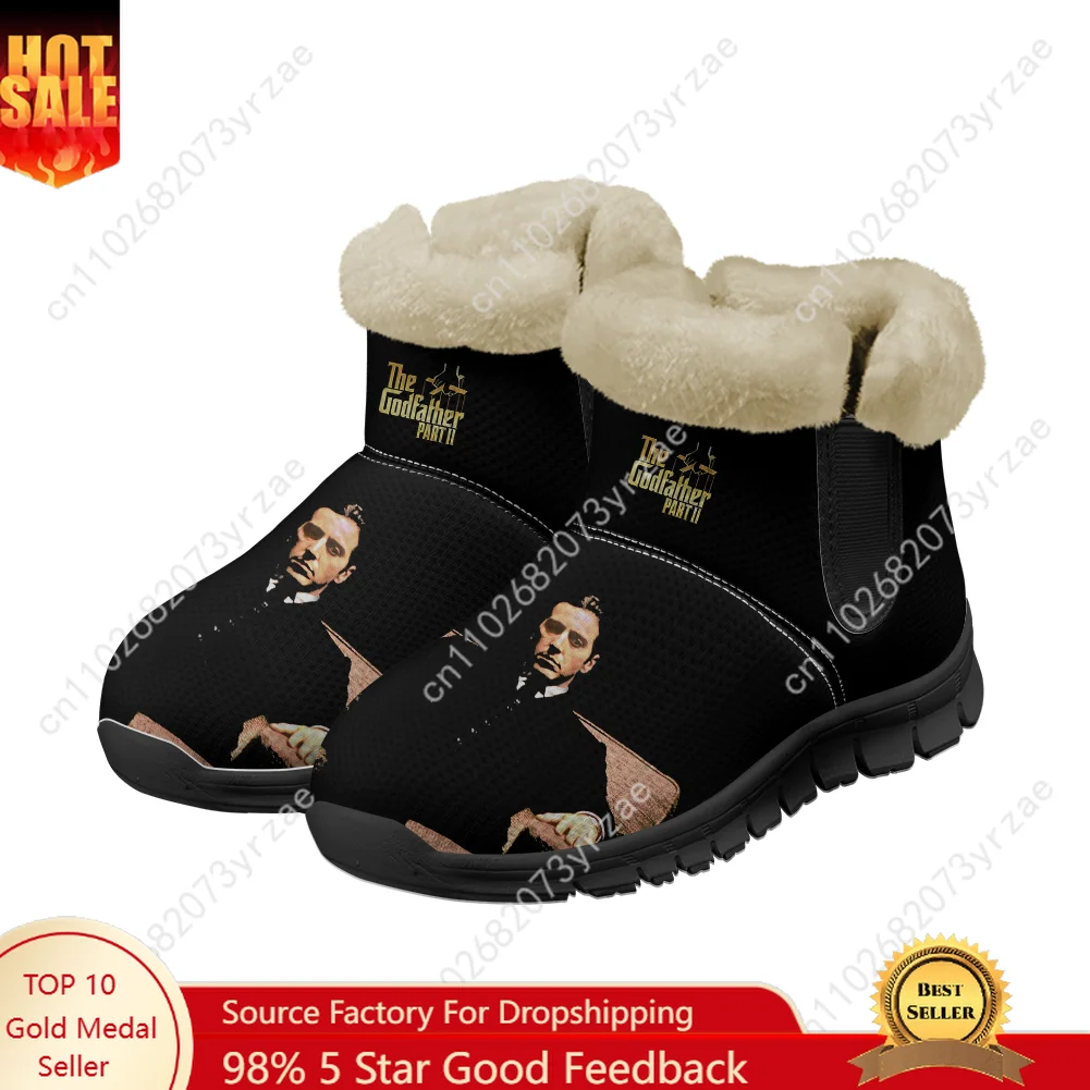

The Godfather Part II Snow Boot Men Women Teentager Warm Boot High Quality Personalized Casual Lightweight Sneakers Custom Shoes