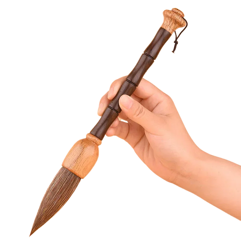 Large Brush Pen Mixed Hair Writing Brush Chinese Couplets Calligraphy Brush Landscape Drawing Sandalwood Brush Pen Chinese Style