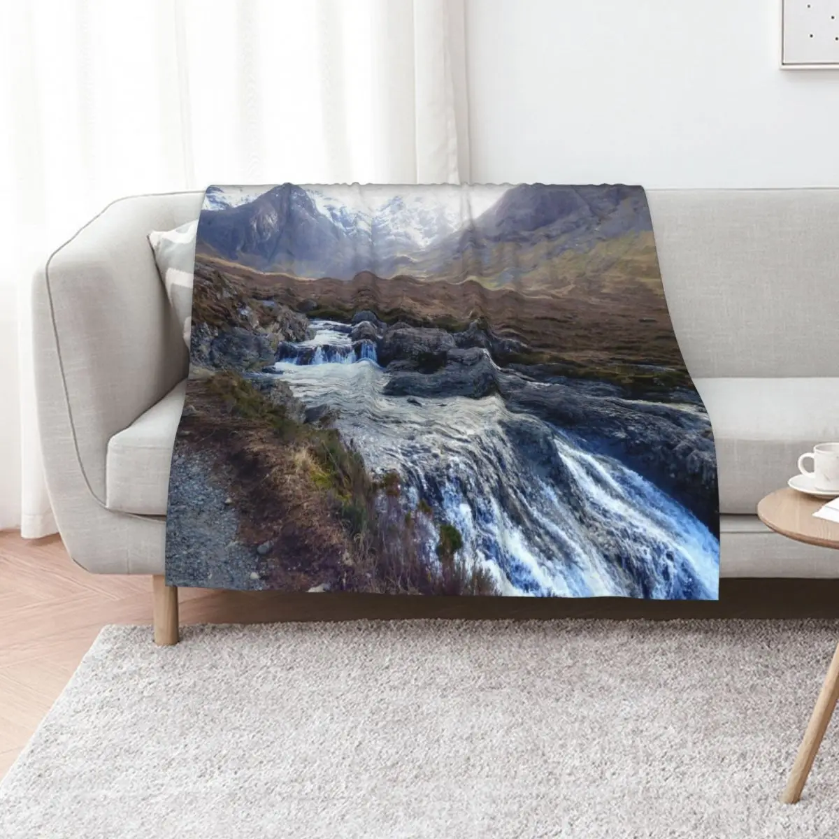 Fairy Pools Isle of Skye Throw Blanket Luxury Brand Summer Beddings Heavy Thins For Baby christmas gifts Blankets