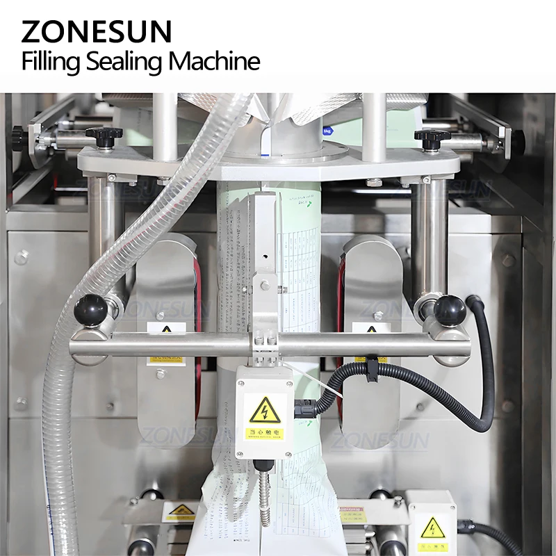 ZONESU ZS-FS06 التلقائي شكل عمودي التوابل المنظفات مسحوق حقيبة الحقيبة ملء ختم آلة التعبئة والتغليف مع اوجير المغذية