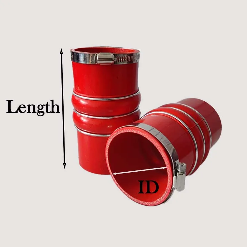 Hump Silicone Hose Straight Silicone Hose Camel Hump Steel Ring Silicone Tube Intake Hose Corrugated Silicone Tube