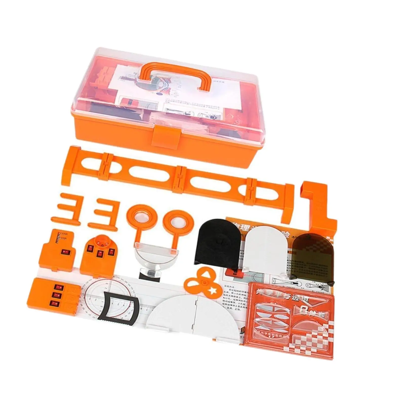 Physics Optical Experiment Set Convex Lens and Small Hole Imaging Experiment for Ages 10+ Years Old Classroom Students Children