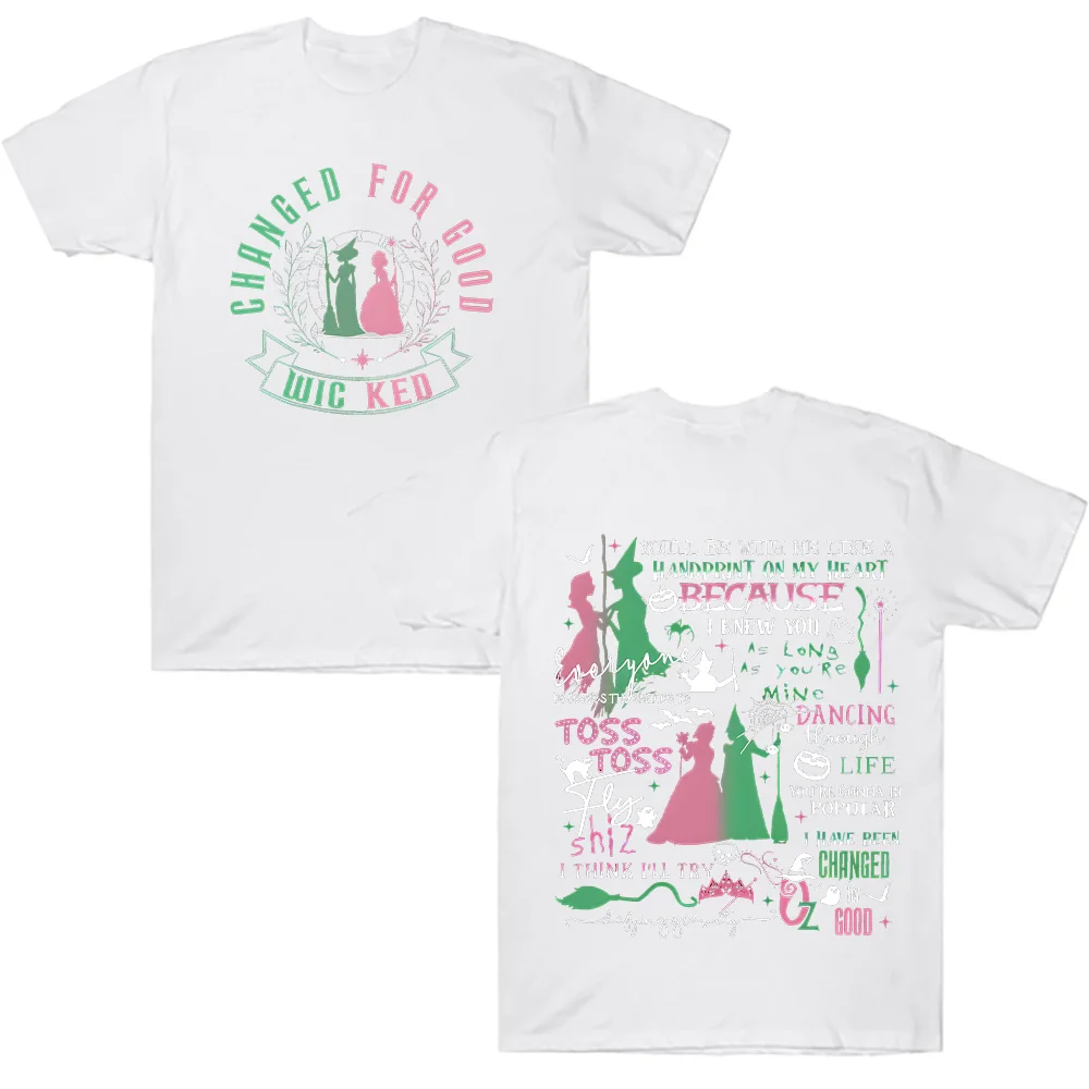 للجنسين عالية الجودة القطن تيز الشريرة ل جيدة تي شيرت تحديد الجاذبية مكنسة عصا سحرية معالج الفيلم مروحة فضفاضة تي شيرت